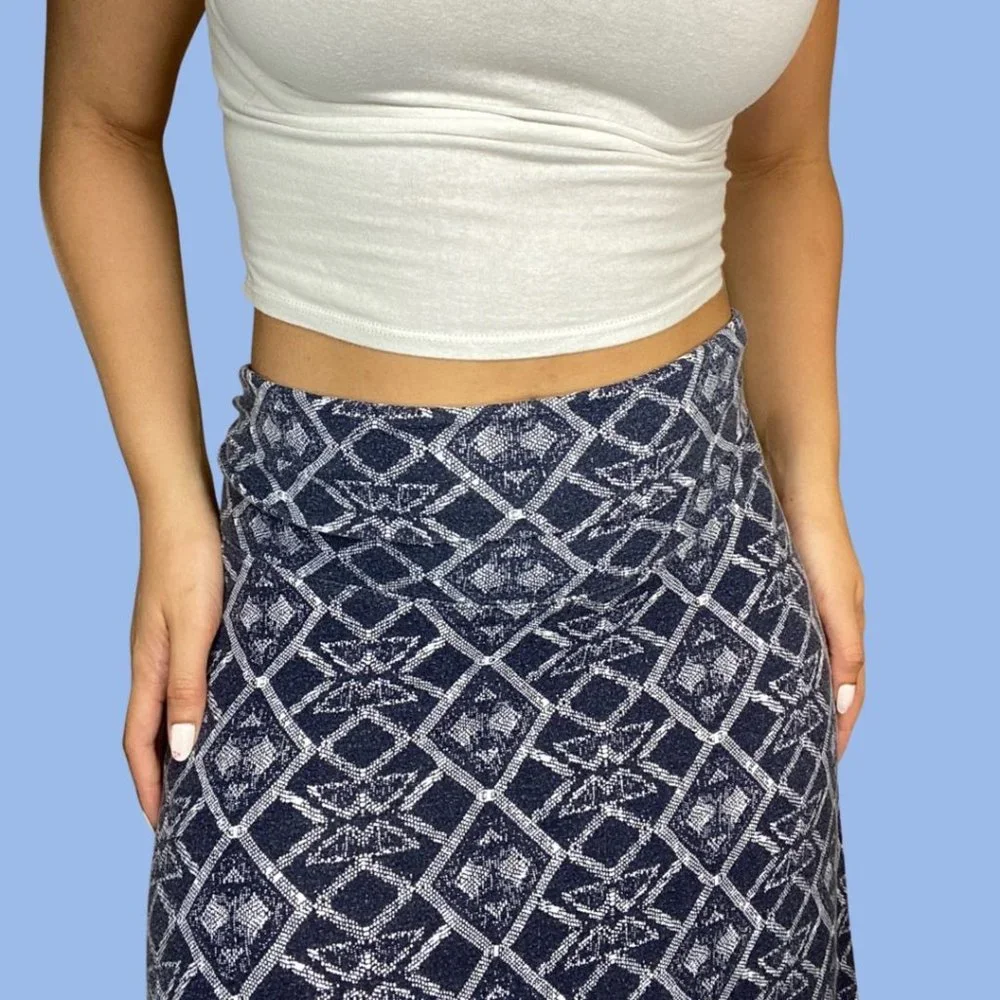 Boho Patterned Maxi Skirt - Picture 3 of 4